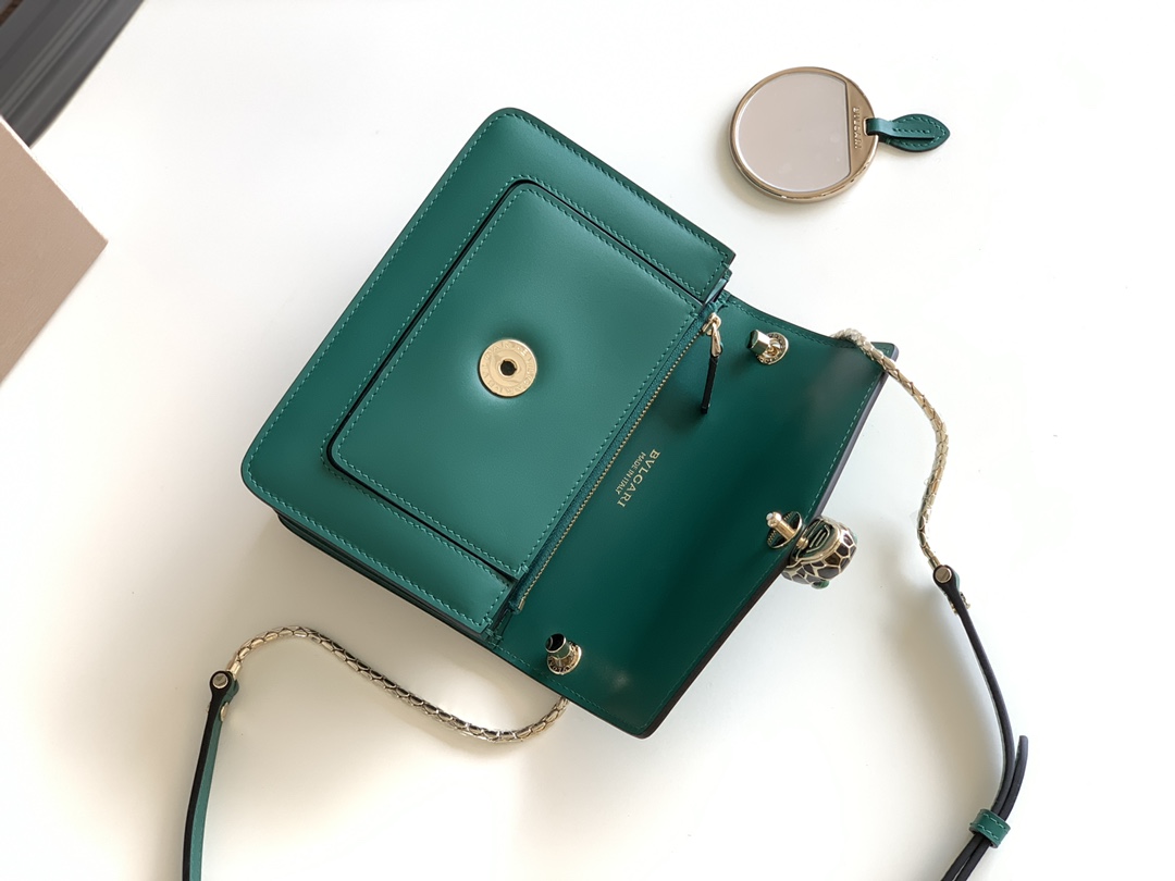 Bvlgari Serpenti Forever Crossbody Bag Green